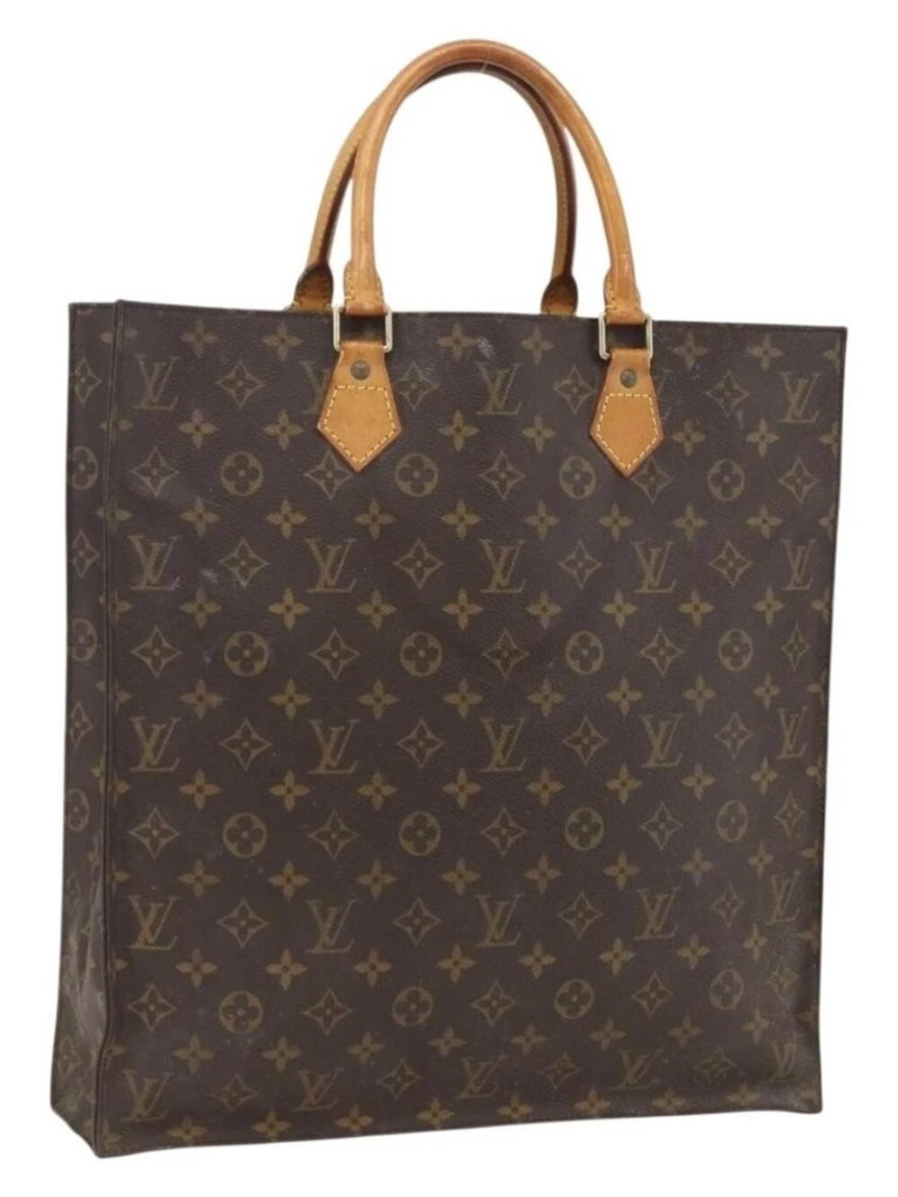 LOUIS VUITTON Monogram Sac Plat Hand Bag M51140 LV Auth bs33031 - Picture 2 of 16